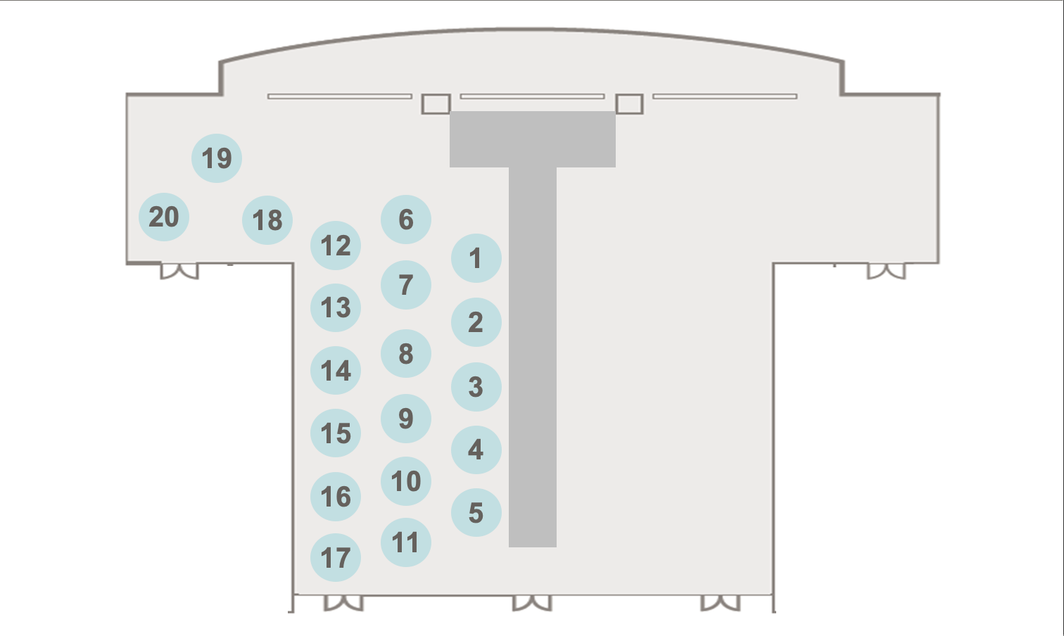 좌측 좌석 배치도